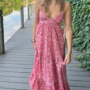 Zara Floral Print Tassel Dress